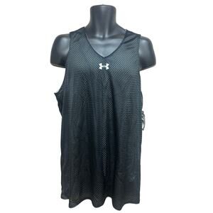 Under Armour Mesh Jersey Mens Size Medium New Reversible Black White Basketball